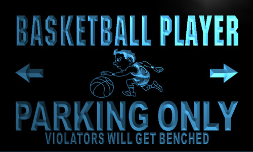 Basketball Player Parking Only Neon Light Sign
